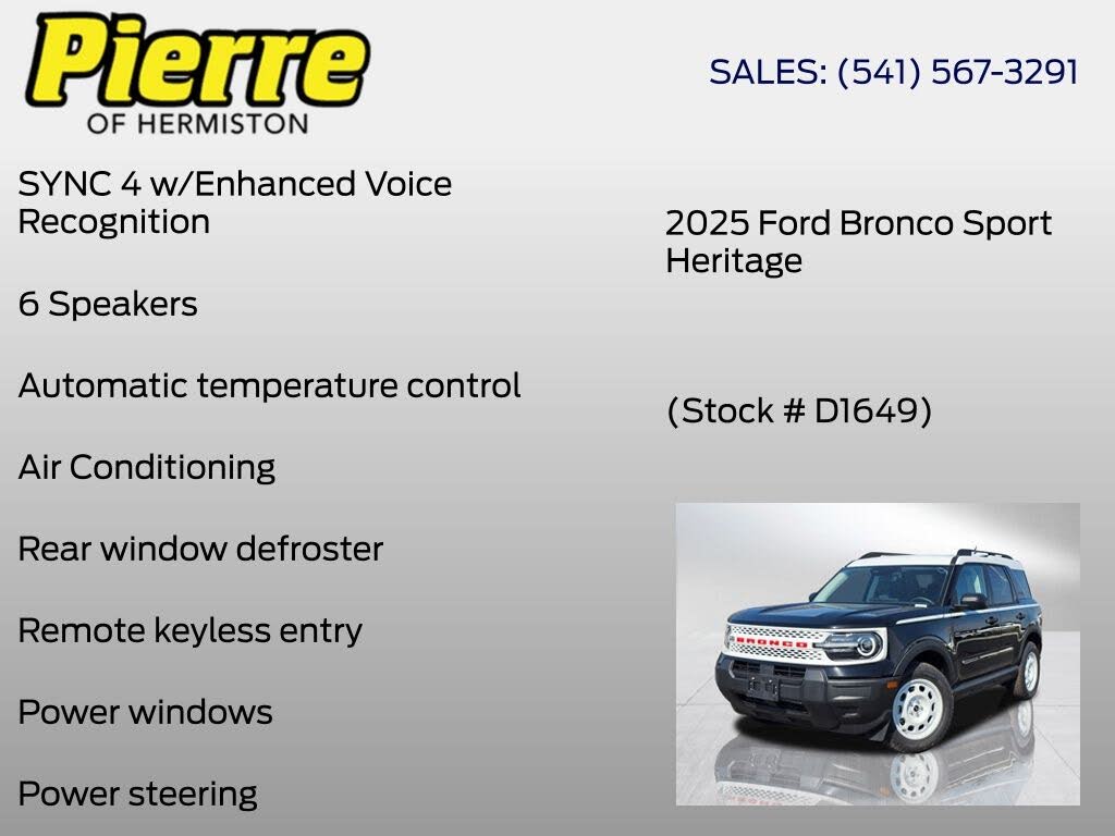 2025 Ford Bronco Sport