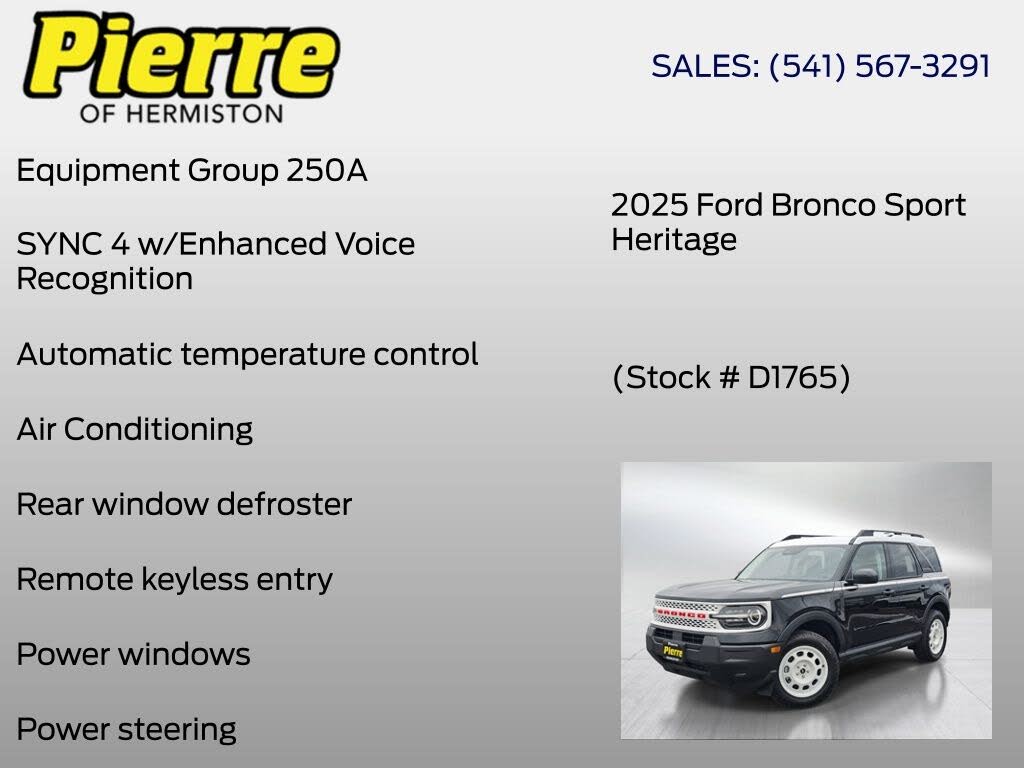 2025 Ford Bronco Sport