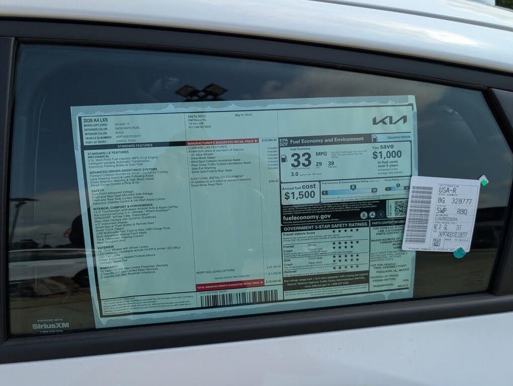 2026 Kia K4