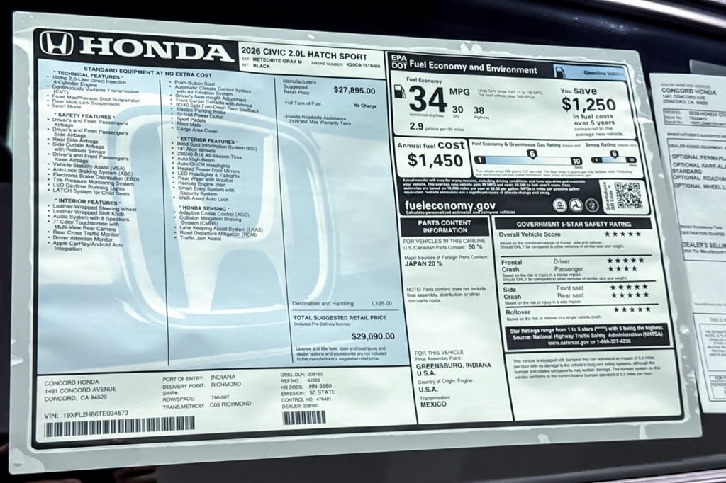 2026 Honda Civic