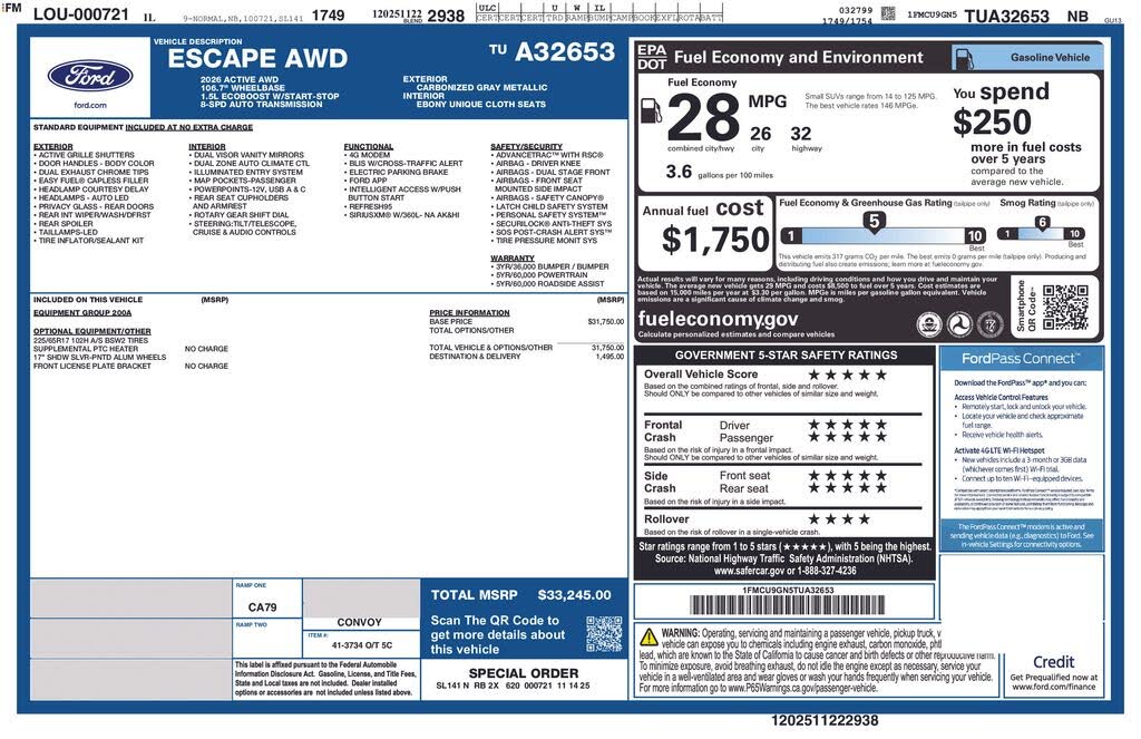 2026 Ford Escape