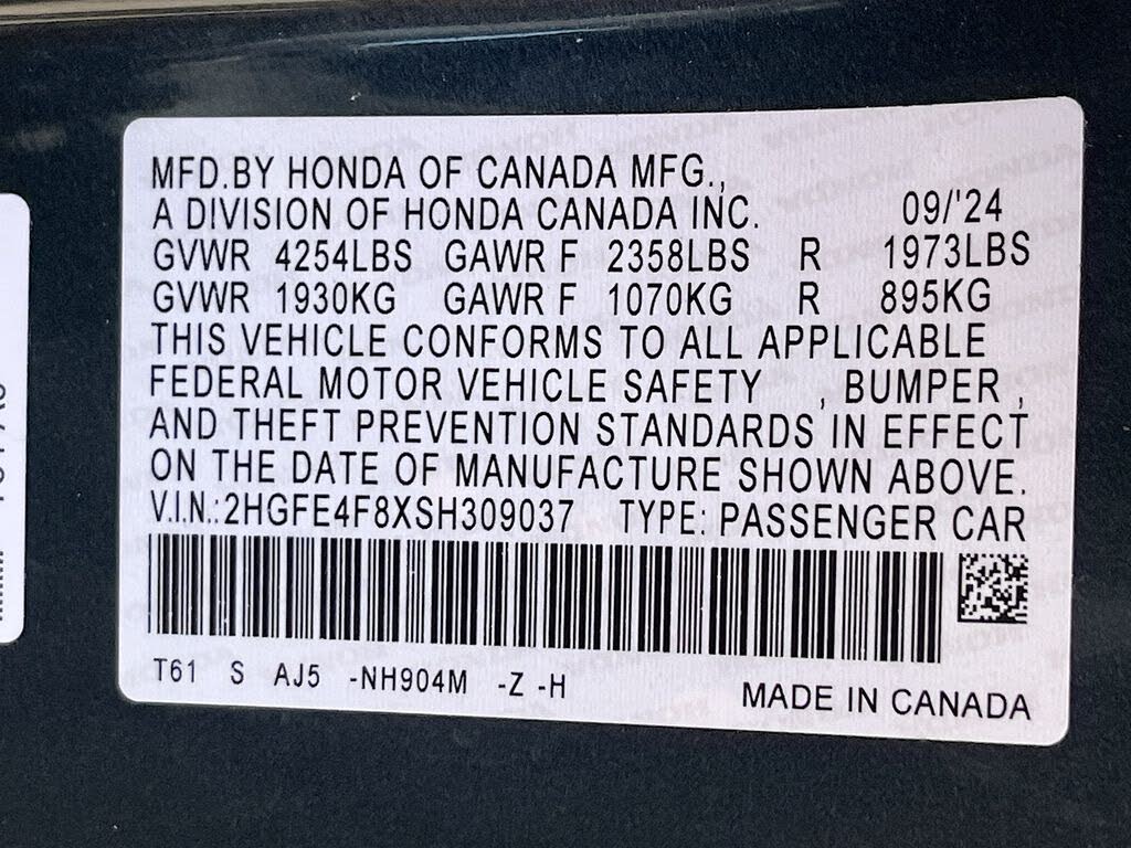 2025 Honda Civic Hybrid