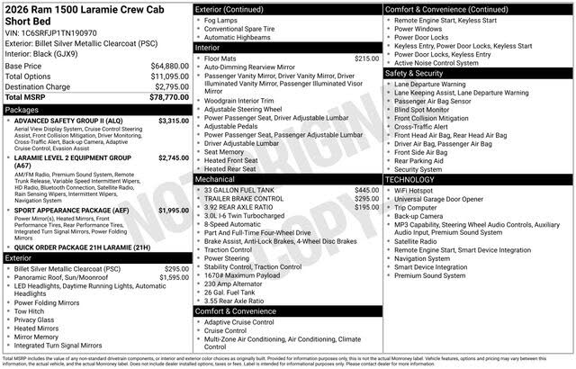 2026 Ram 1500