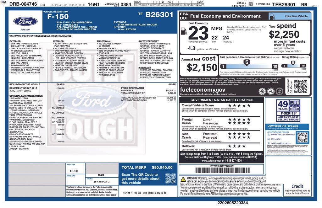 2026 Ford F-150