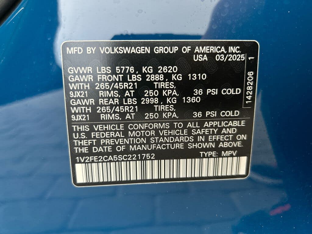 2025 Volkswagen Atlas Cross Sport