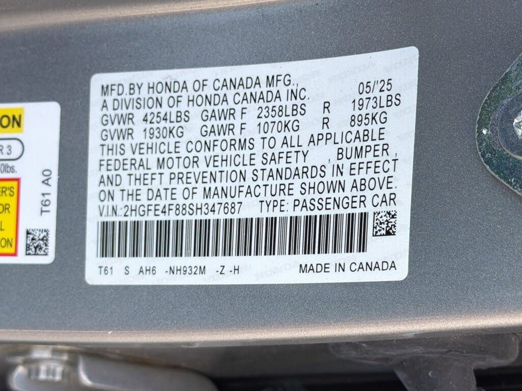 2025 Honda Civic Hybrid