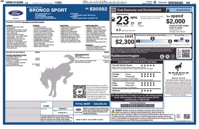 2025 Ford Bronco Sport