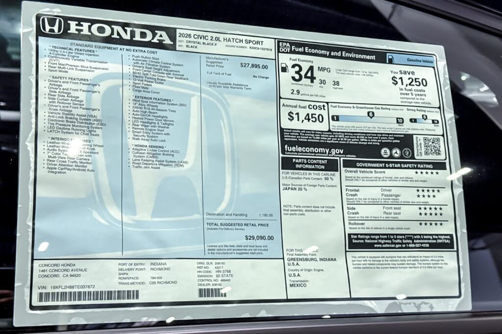 2026 Honda Civic
