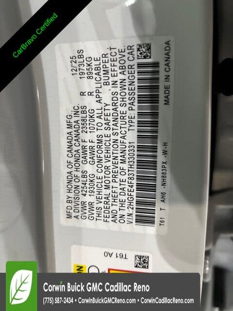 2026 Honda Civic Hybrid