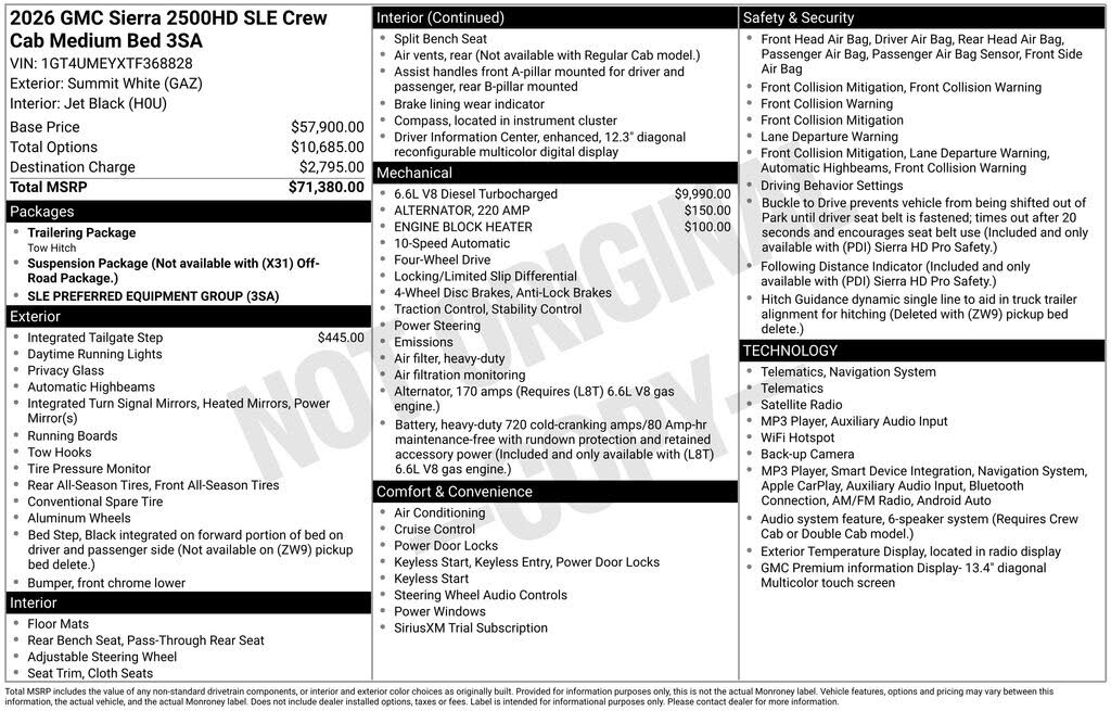 2026 GMC Sierra 2500HD
