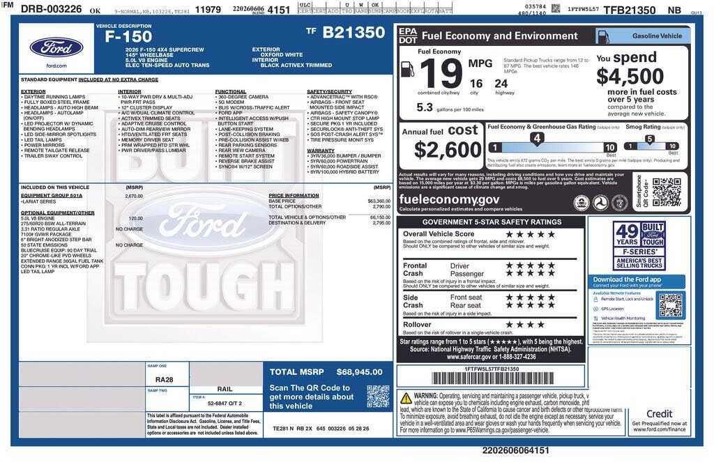 2026 Ford F-150
