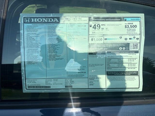 2026 Honda Civic Hybrid