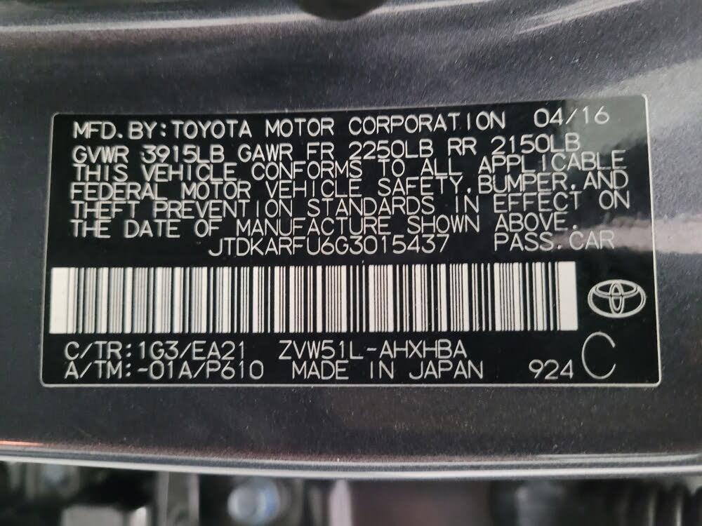 2016 Toyota Prius