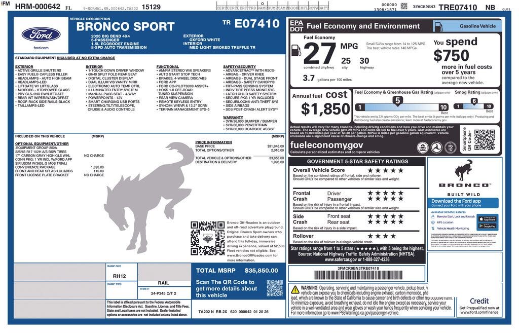 2026 Ford Bronco Sport