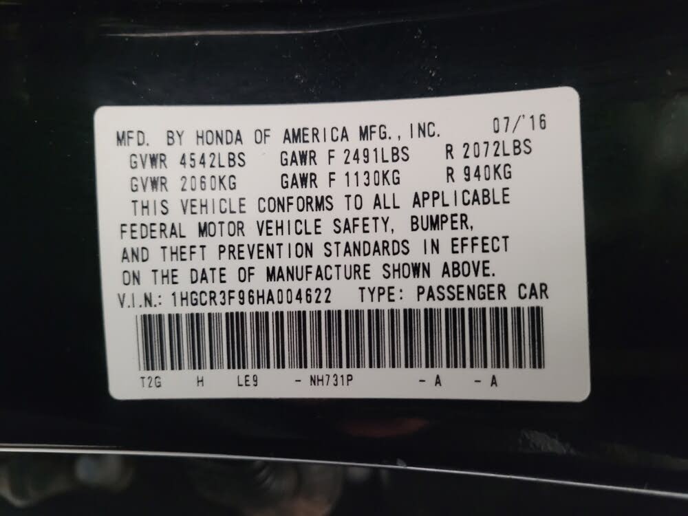 2017 Honda Accord