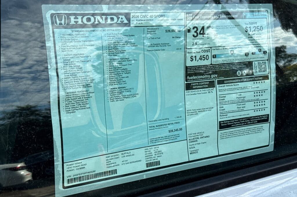 2026 Honda Civic