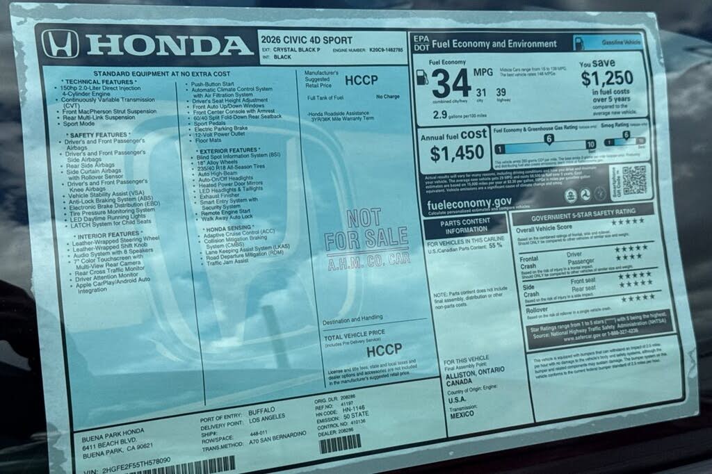 2026 Honda Civic