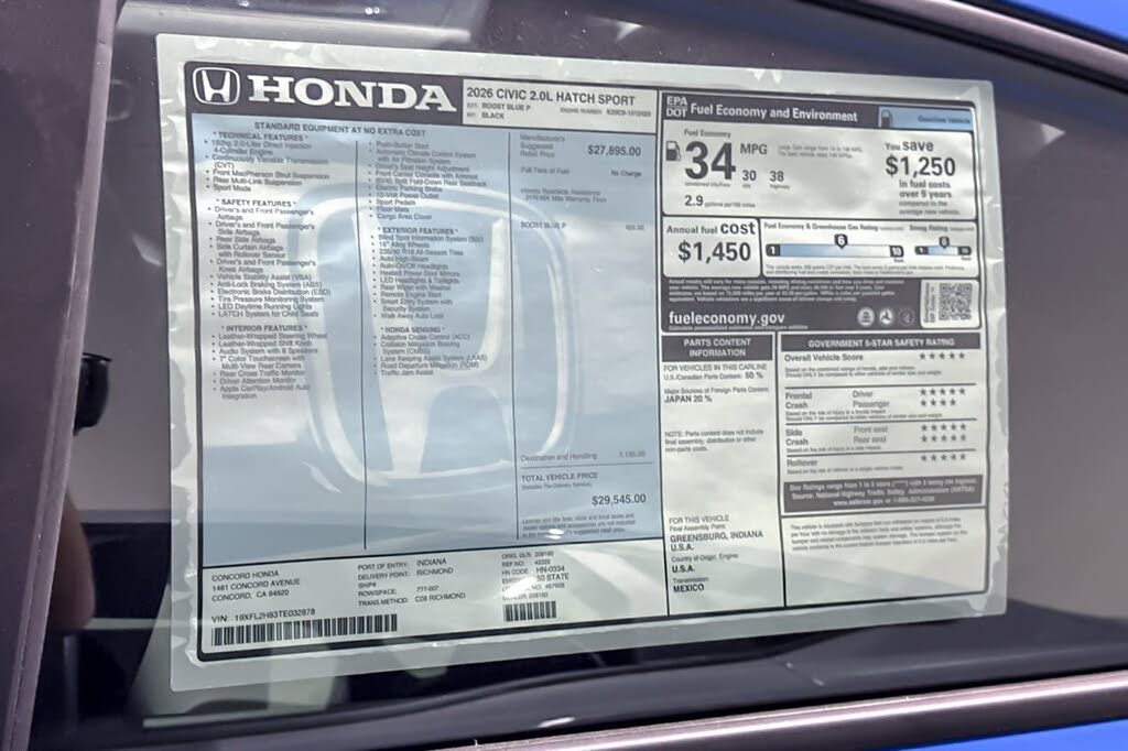 2026 Honda Civic