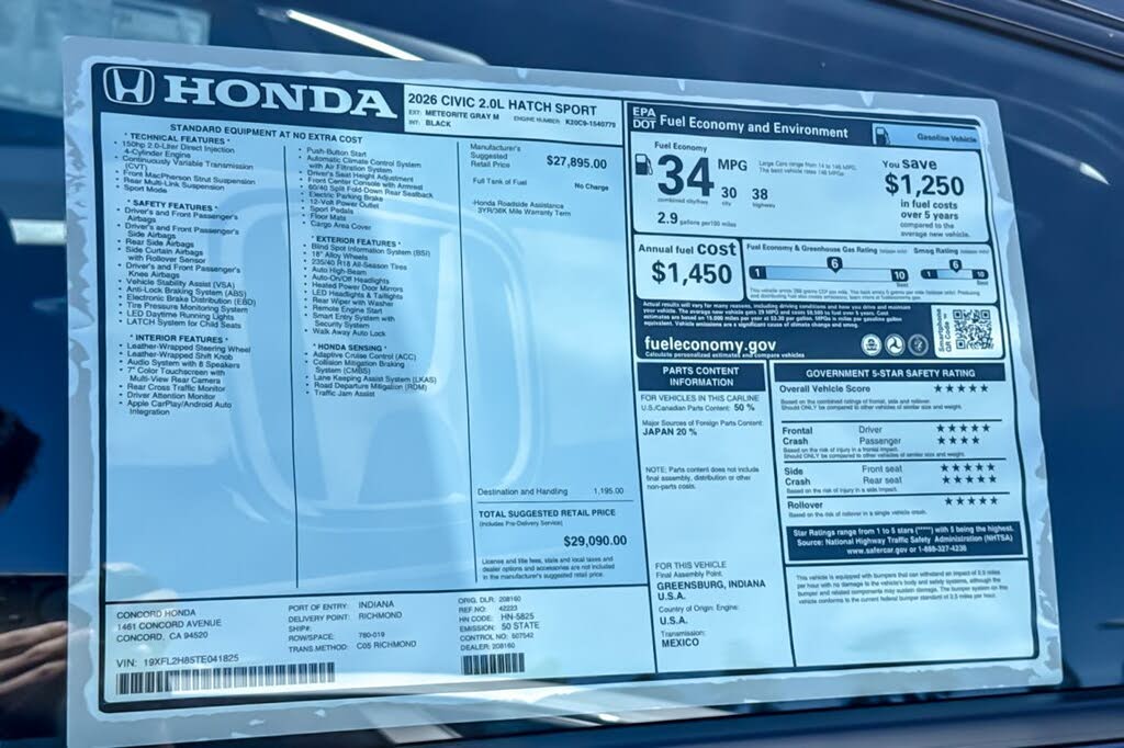 2026 Honda Civic