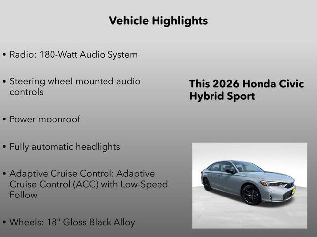 2026 Honda Civic Hybrid