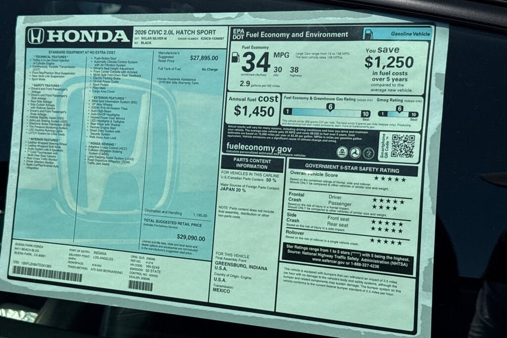 2026 Honda Civic