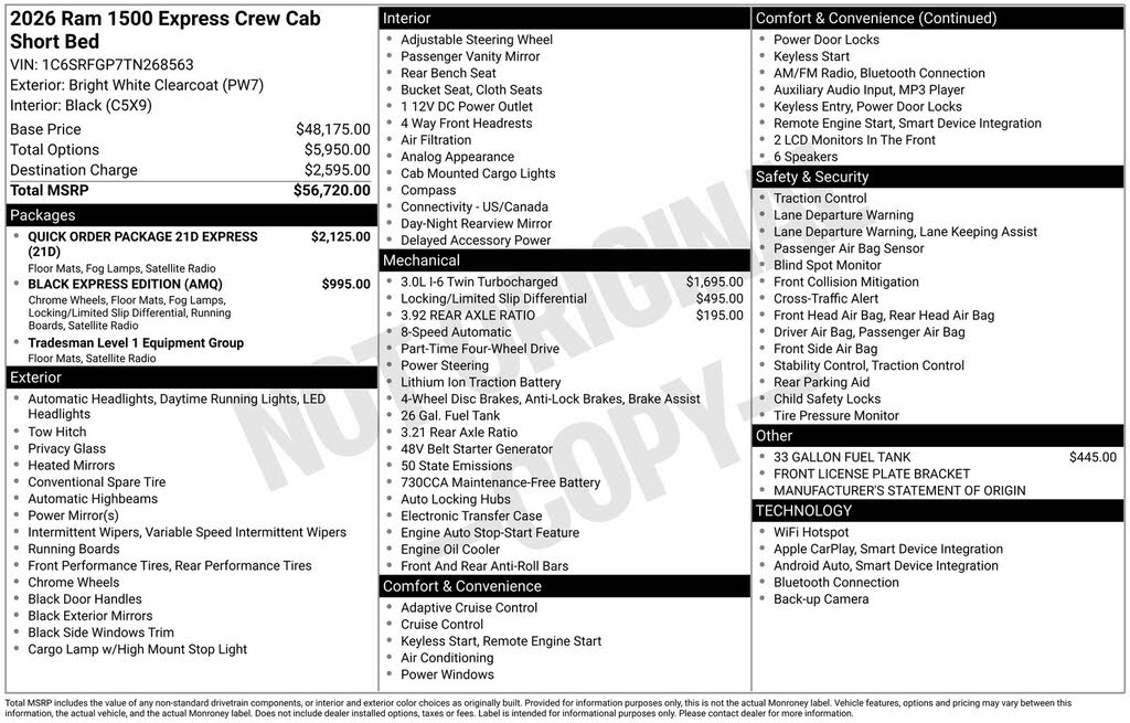 2026 Ram 1500