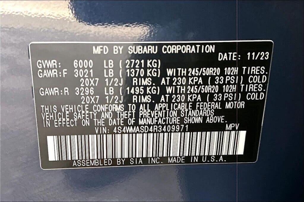 2024 Subaru Ascent