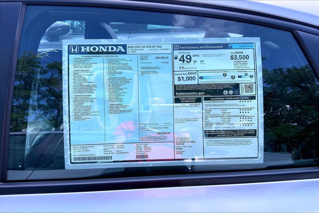 2026 Honda Civic Hybrid