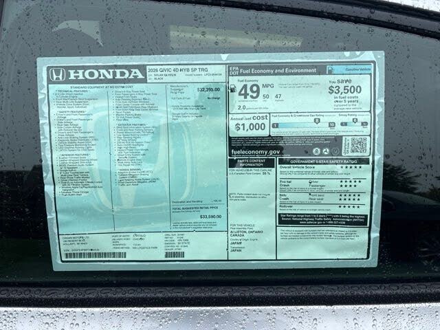 2026 Honda Civic Hybrid