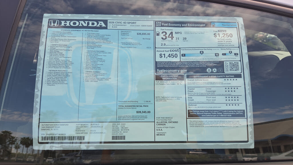 2026 Honda Civic