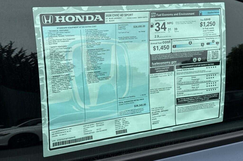 2026 Honda Civic