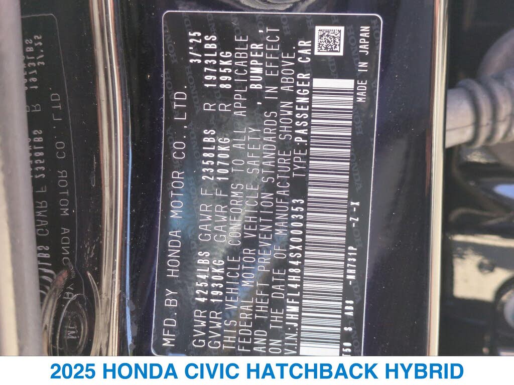 2025 Honda Civic Hybrid