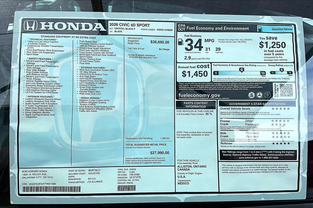 2026 Honda Civic