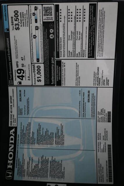 2026 Honda Civic Hybrid