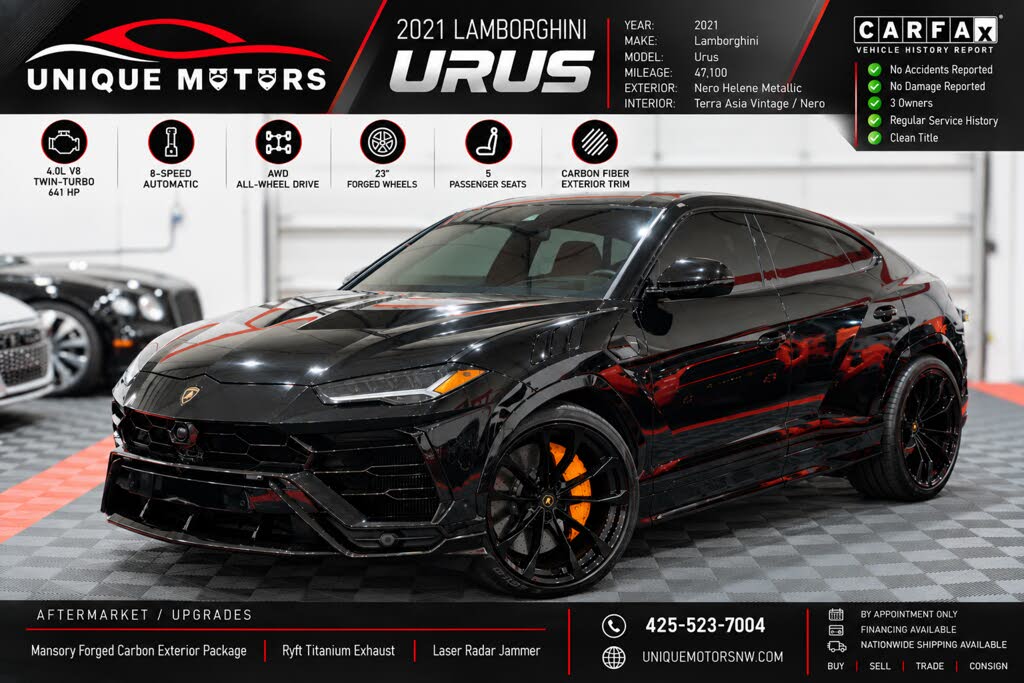 2021 Lamborghini Urus Base for sale in Kent, WA
