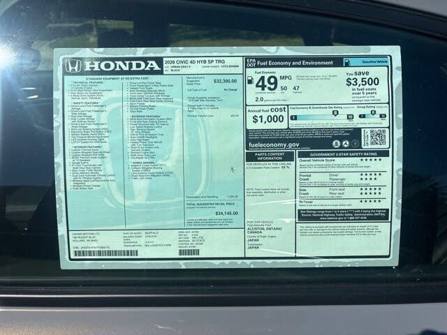 2026 Honda Civic Hybrid