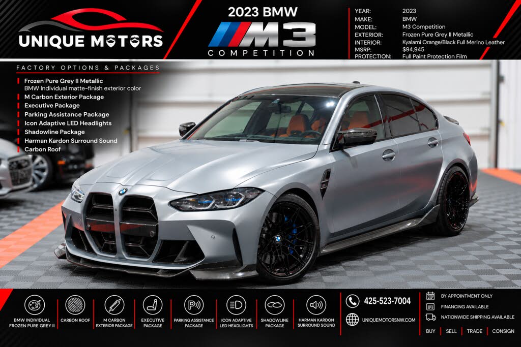 2023 BMW M3 Competition for sale in Kent, WA