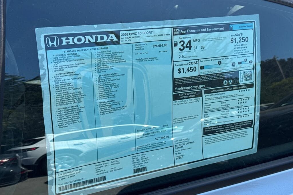 2026 Honda Civic