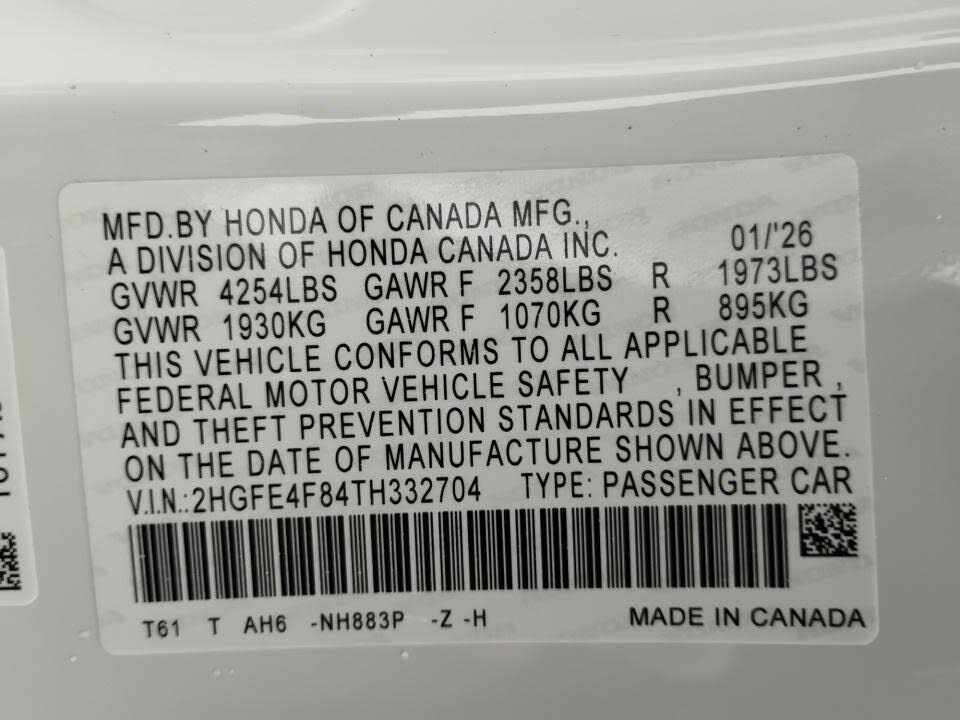 2026 Honda Civic Hybrid
