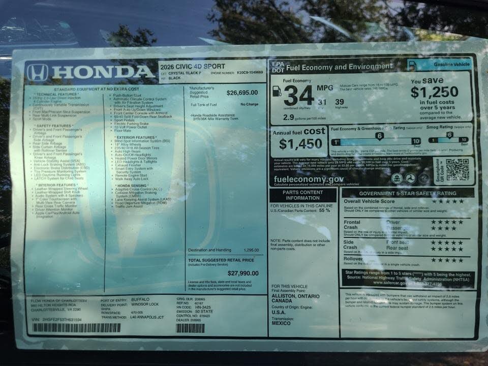2026 Honda Civic