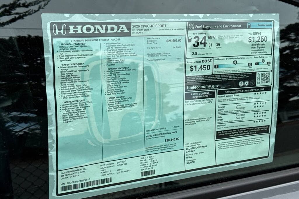 2026 Honda Civic